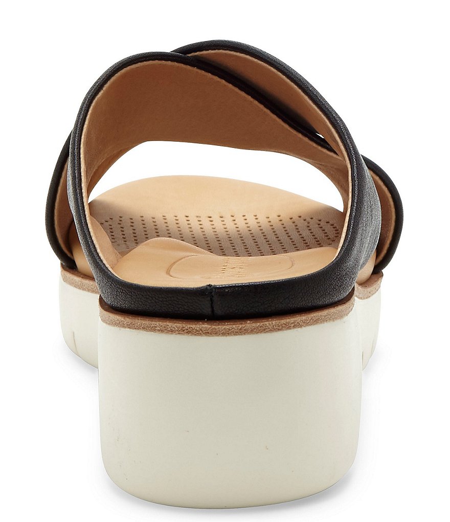 CC Corso Como Bilanka Leather Platform Wedge Sandals