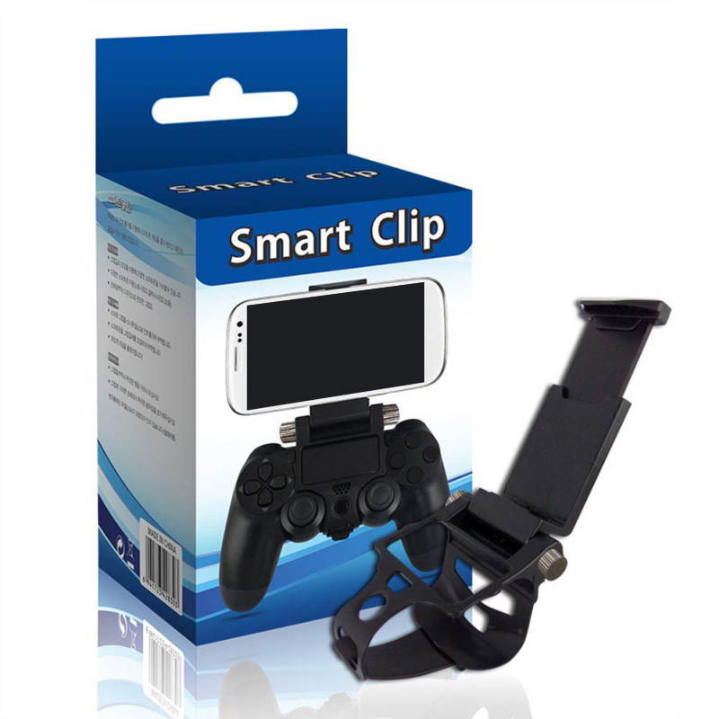 Phone Bracket Adjustable Gaming Gamepad Wrap Holder Mount For PS4 Controller Phone Clip Mount Holder Android /ios Mobile Phone Bracket Game Clamp Adjustable Stand