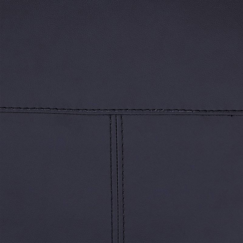 Byron Faux Leather 2 Seater Reclining Loveseat Dark Brown - Baxton Studio