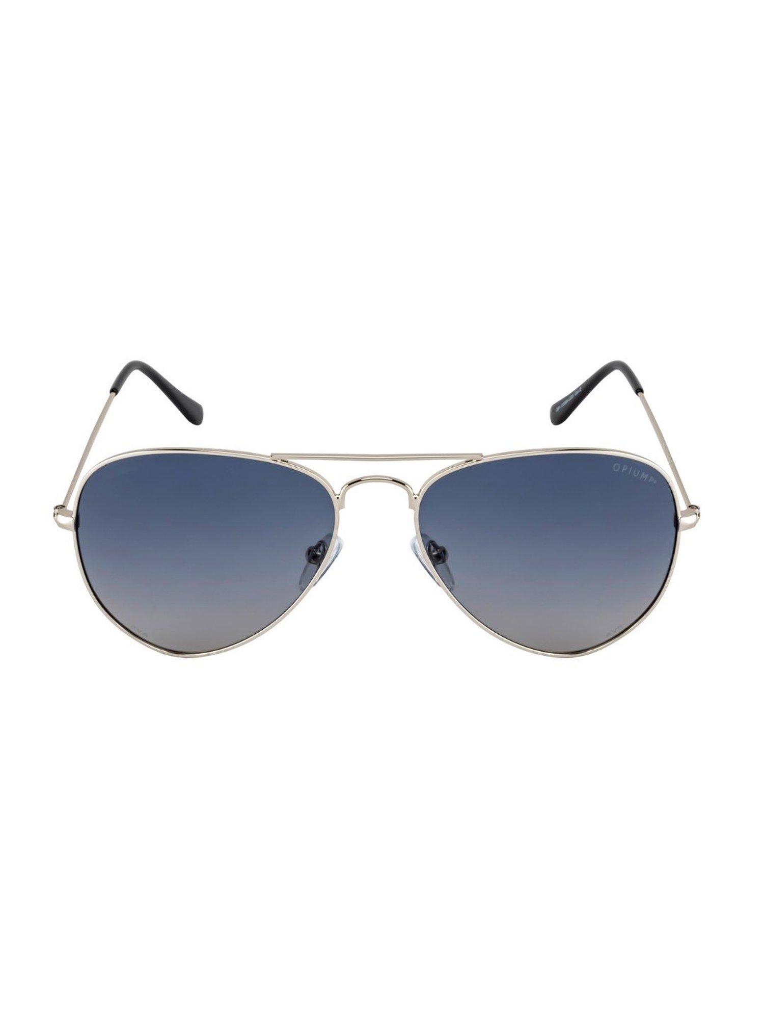 Opium Brown Full Rim Aviator Sunglasses For Men
