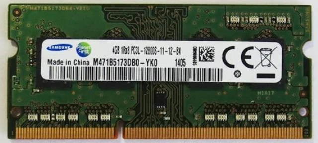 MCPNAND Replacement   DDR3 4GB 1600 1RX8 PC3L-12800S 1.5V for Laptop (Samsung M471B5173DB0-YK0  alternative)