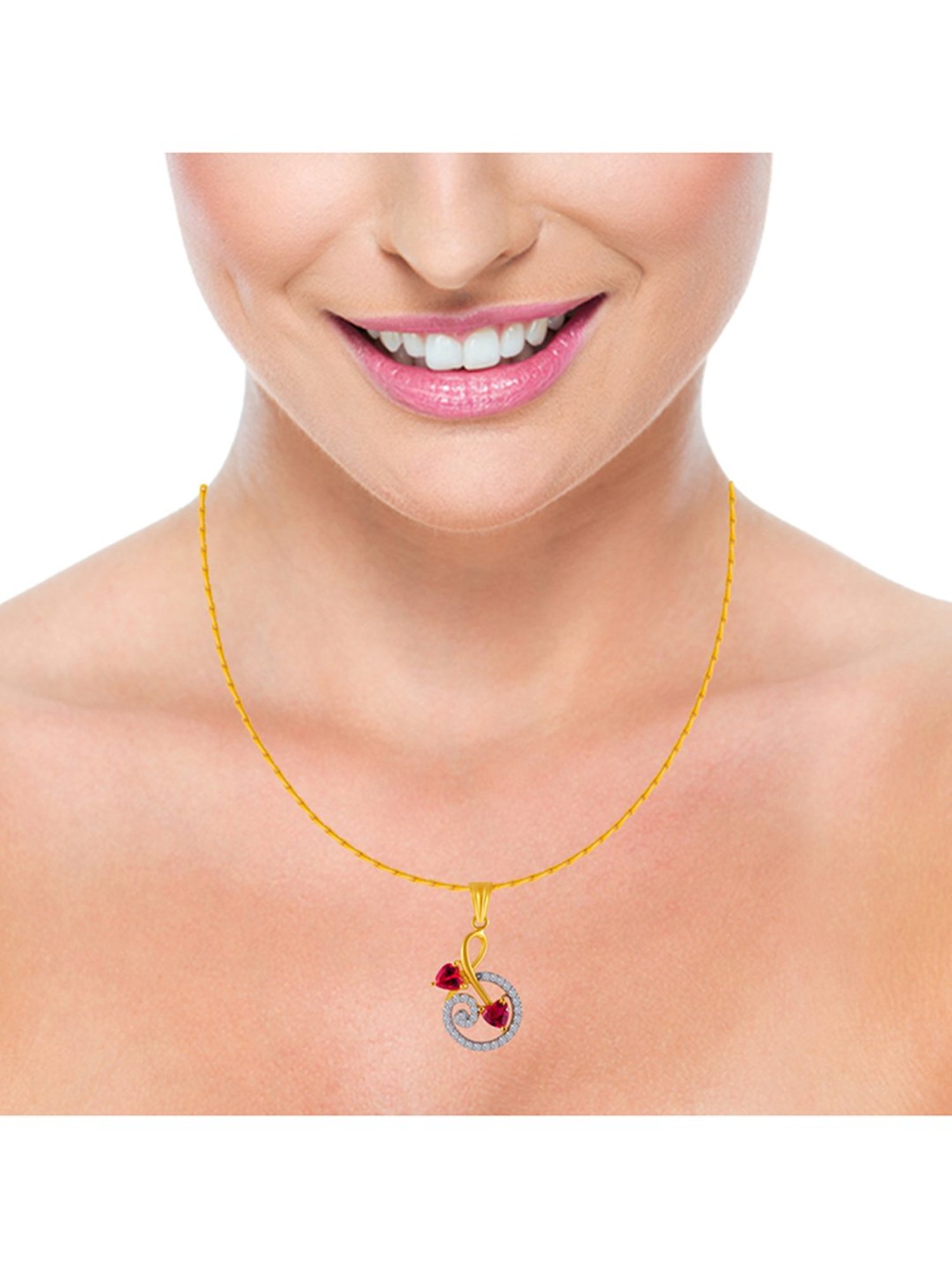 P.C. Chandra Jewellers 14 kt Gold Pendant