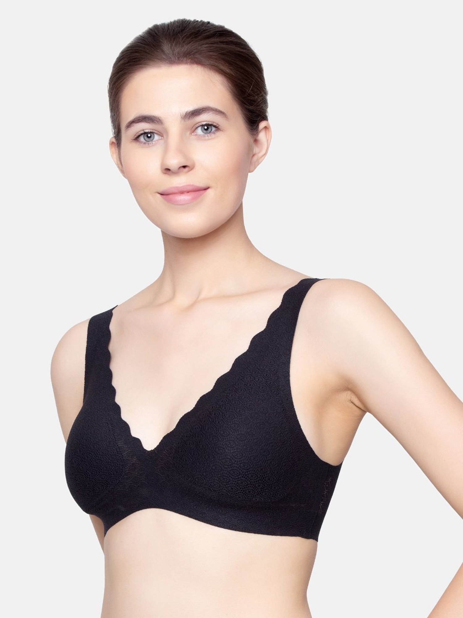 Sloggi Black Non-Wired Padded Bralette Bra