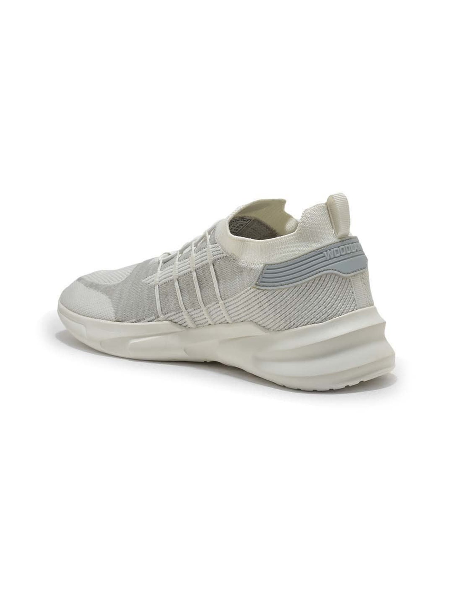 Woodland Men's White Casual Sneakers