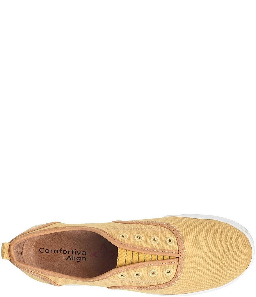 Comfortiva Lithia Canvas Slip On Sneakers