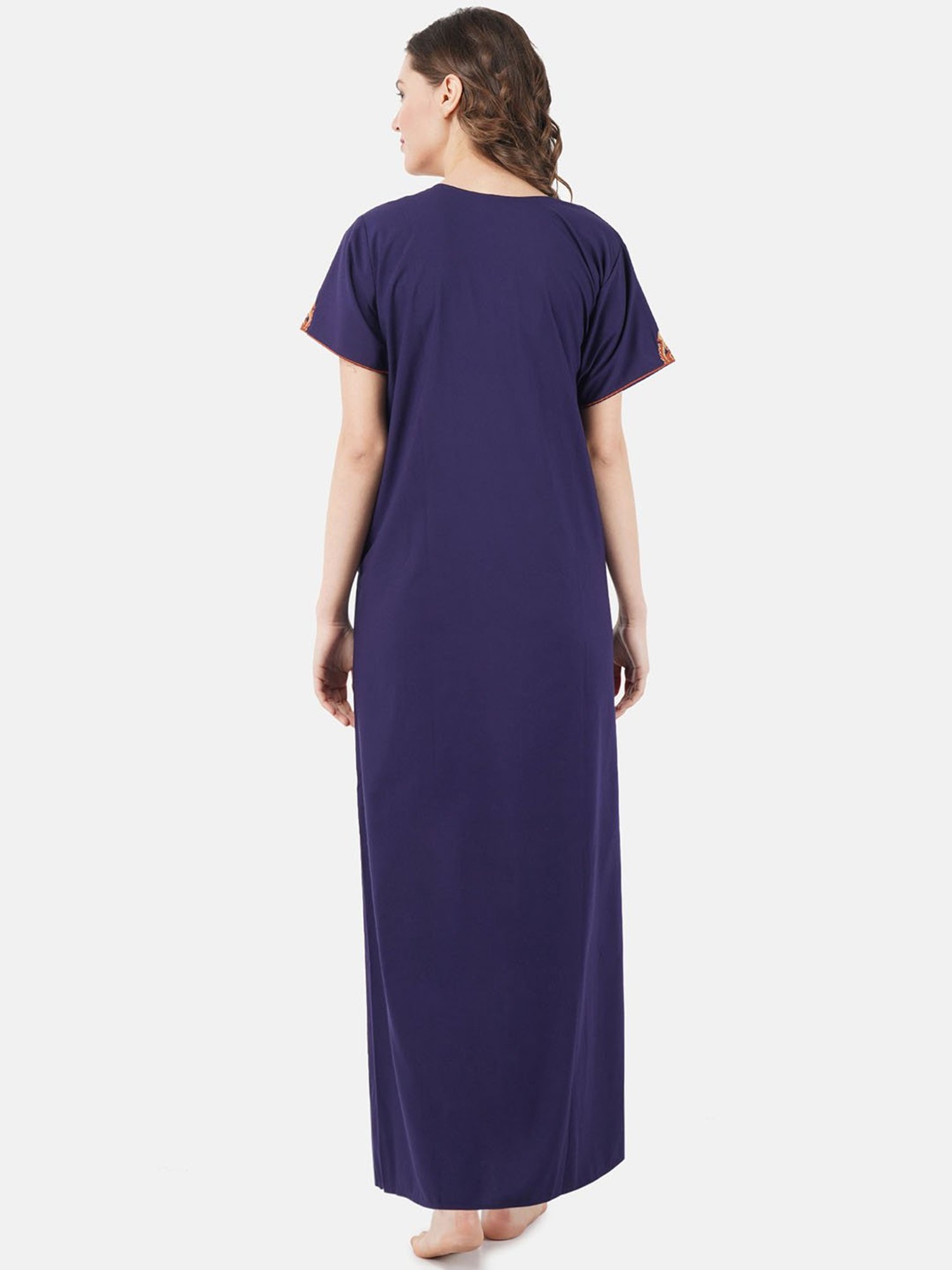 KOI SLEEPWEAR Navy Embroidered Nighty