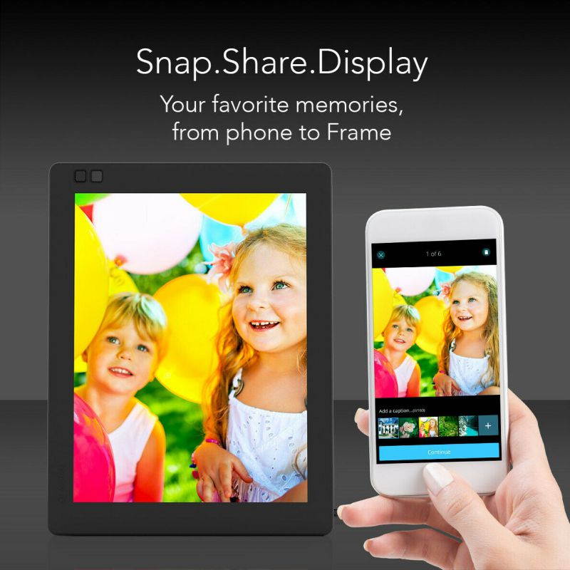 NIXPLAY SEED 10" ULTRA W10C Wi-Fi CLOUD DIGITAL PICTURE FRAME BLACK NEW SEALED