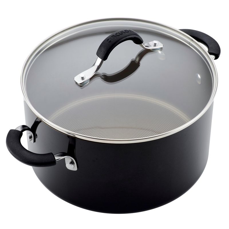 Circulon Innovatum 12pc Aluminum Nonstick Cookware Set Black