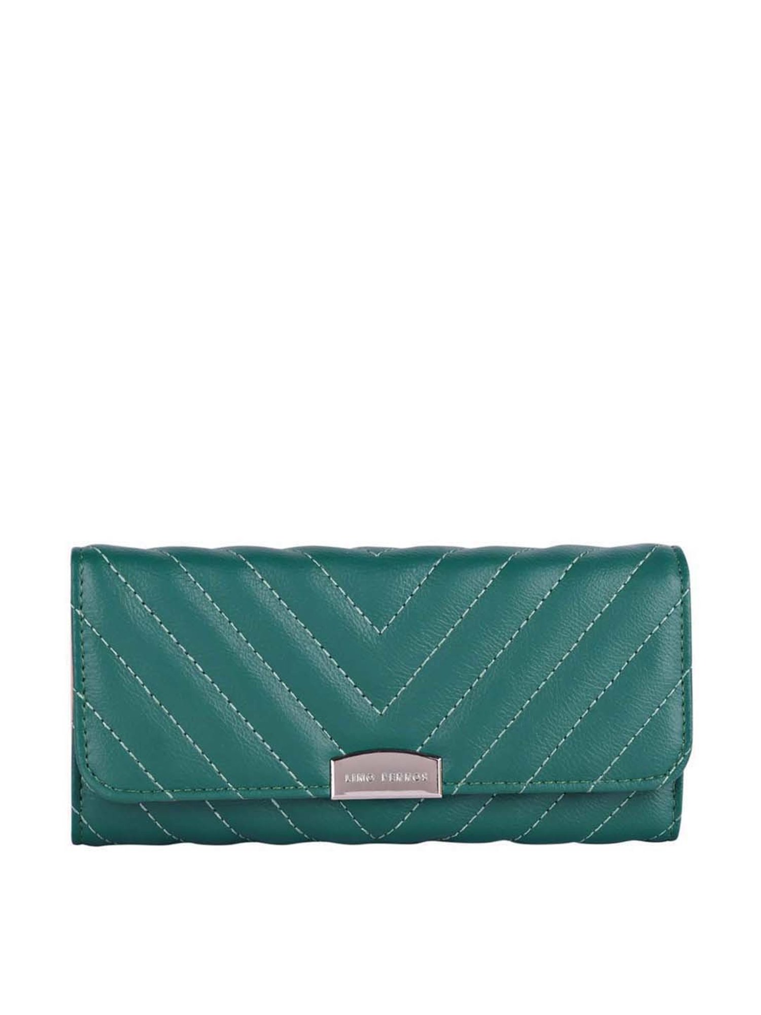 Lino Perros Green Quilted Wallet for Women