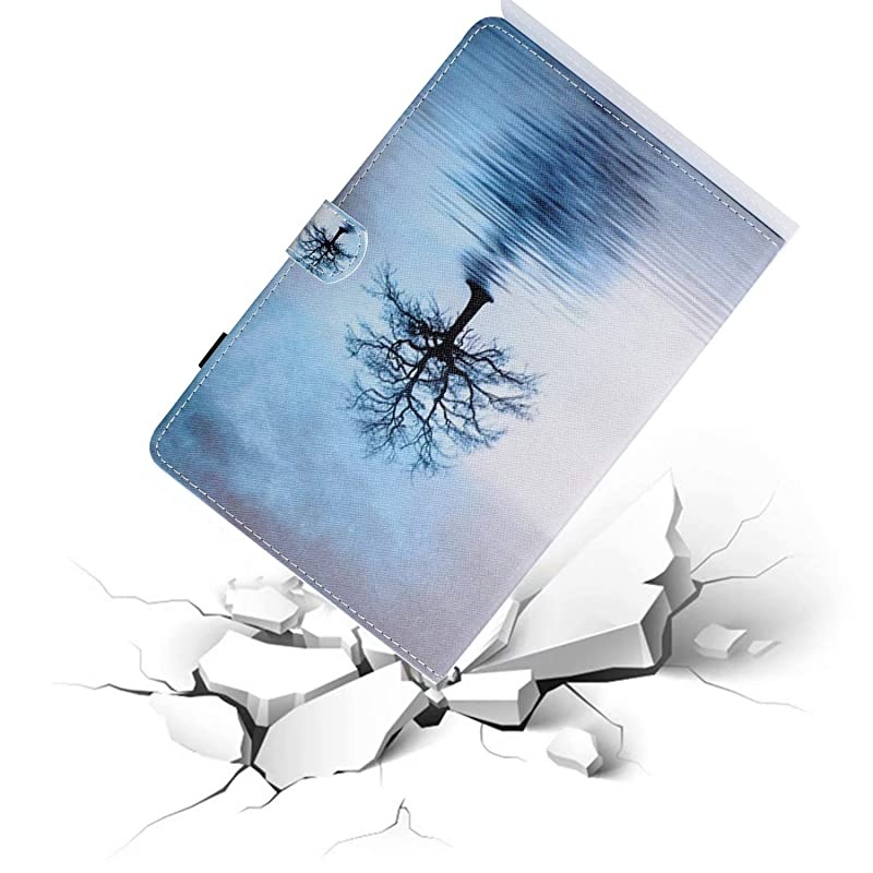 Kindle Paperwhite 4 Case,  Slim Fit Flip PU Leather Wallet Case Cover All-New  Kindle Paperwhite (10th Generation, 2018 Release) Auto Sleep Case, Tree in The Water