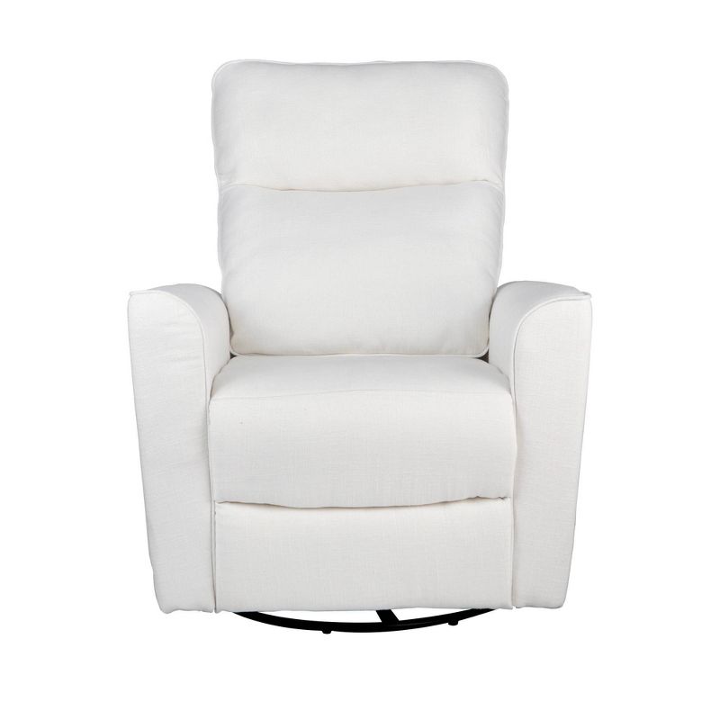 Karla Dubois Soho Swivel Accent Chair - White