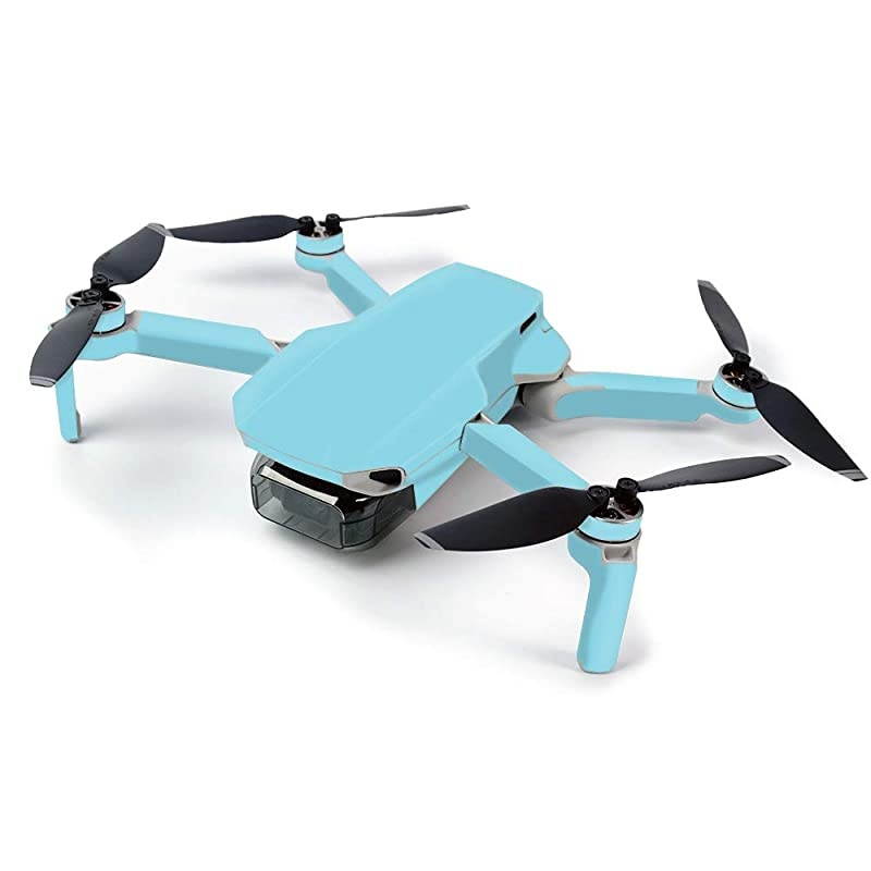 Skin for DJI Mavic Mini Portable Drone Quadcopter Solid Baby Blue | Protective Durable and Unique Vinyl Decal wrap Cover | Easy to Apply Remove and Change Styles | Made in The USA