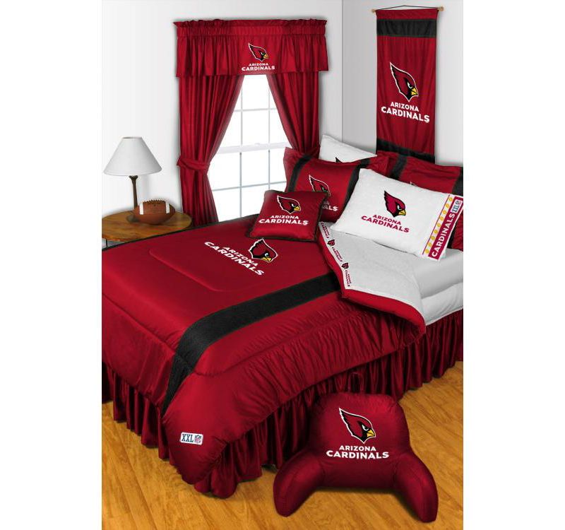 NFL Twin Comforter Sidelines Football Bed - Arizona Cardinals..