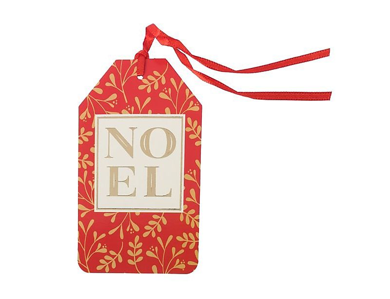 JAM Paper Novelty Christmas Gift Tags with Ribbon, Rustic & Classic Christmas JAM2IG105746