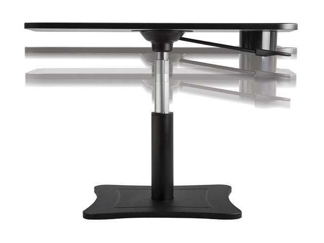 Victor DC240B High Rise Height Adjustable Laptop Stand with Storage Cup (Black)