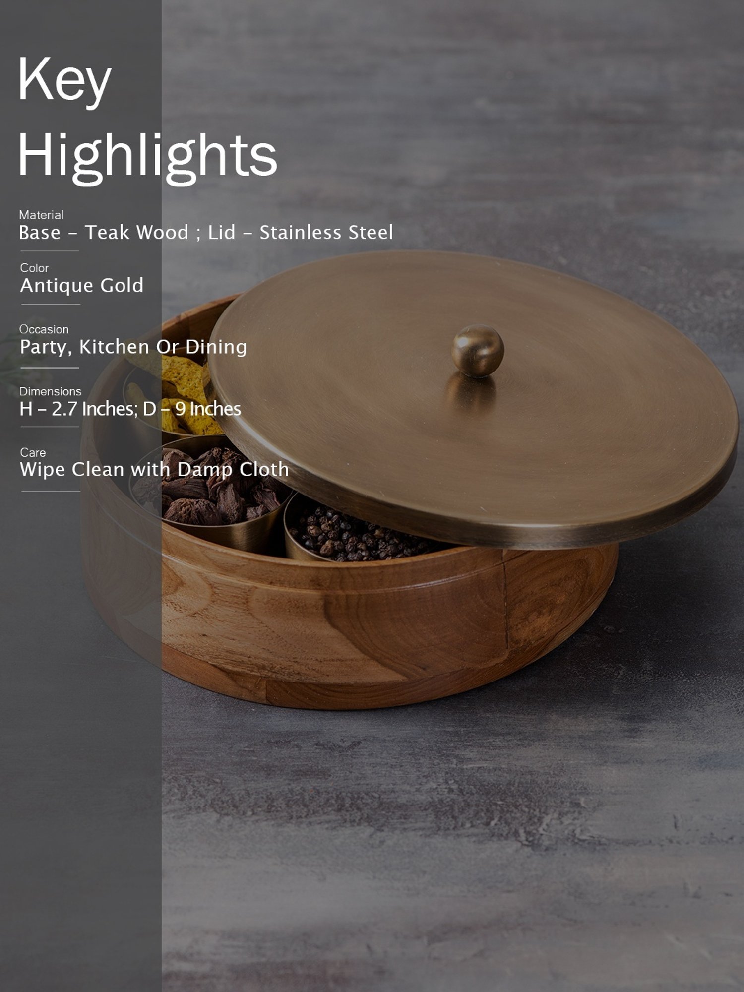 Goodhomes Transparent Glass Butter Dishes With Lid