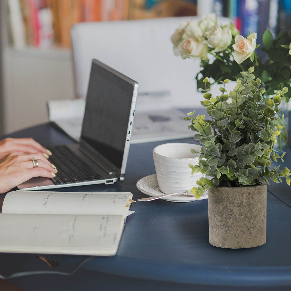 Simulation Green Plant Pot Decoration Artificial Green Plant Pot Home Decor