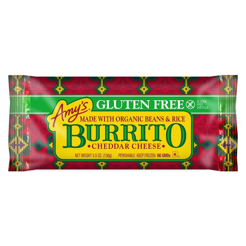 Amy's Gluten Free Bean and Cheese Frozen Burrito - 5.5oz