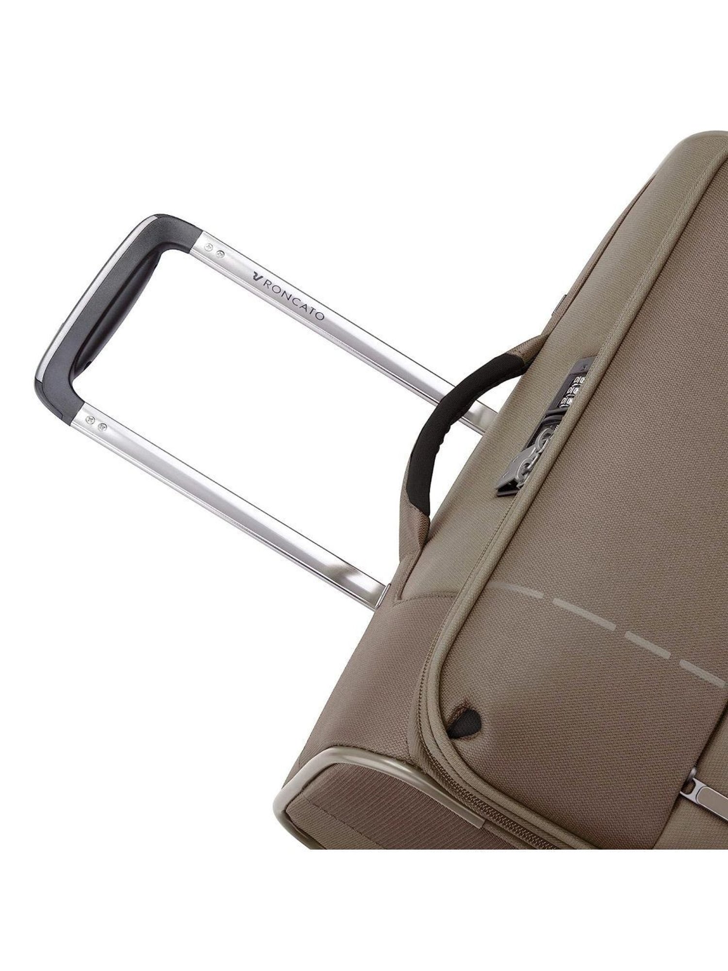 Roncato Sidetrack Ecru Solid Soft Medium Trolley Bag -26 cm