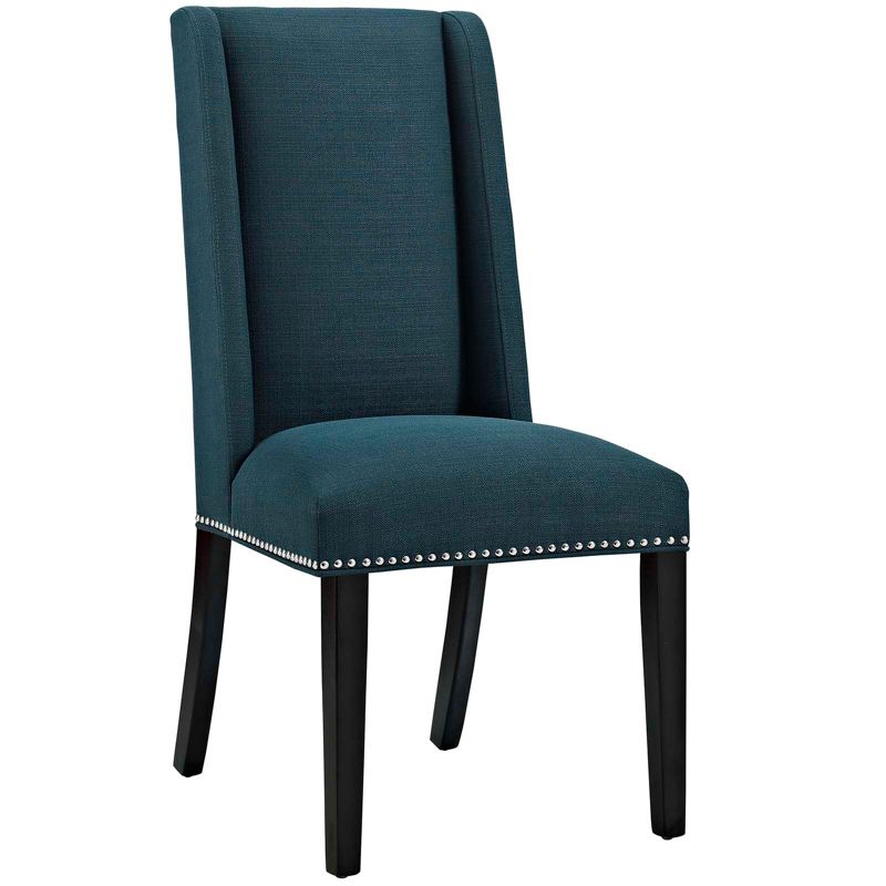 Set of 2 Baron Dining Chair Fabric Azure - Modway