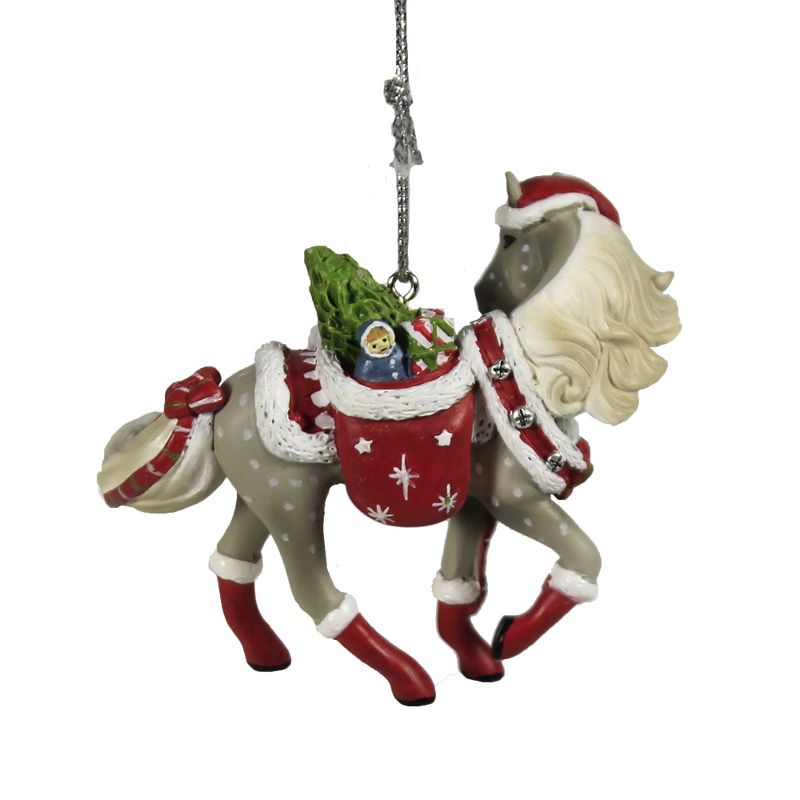 Trail Of Painted Ponies 2.5" Santa's Little Helper Ornament Christmas  -  Tree Ornaments