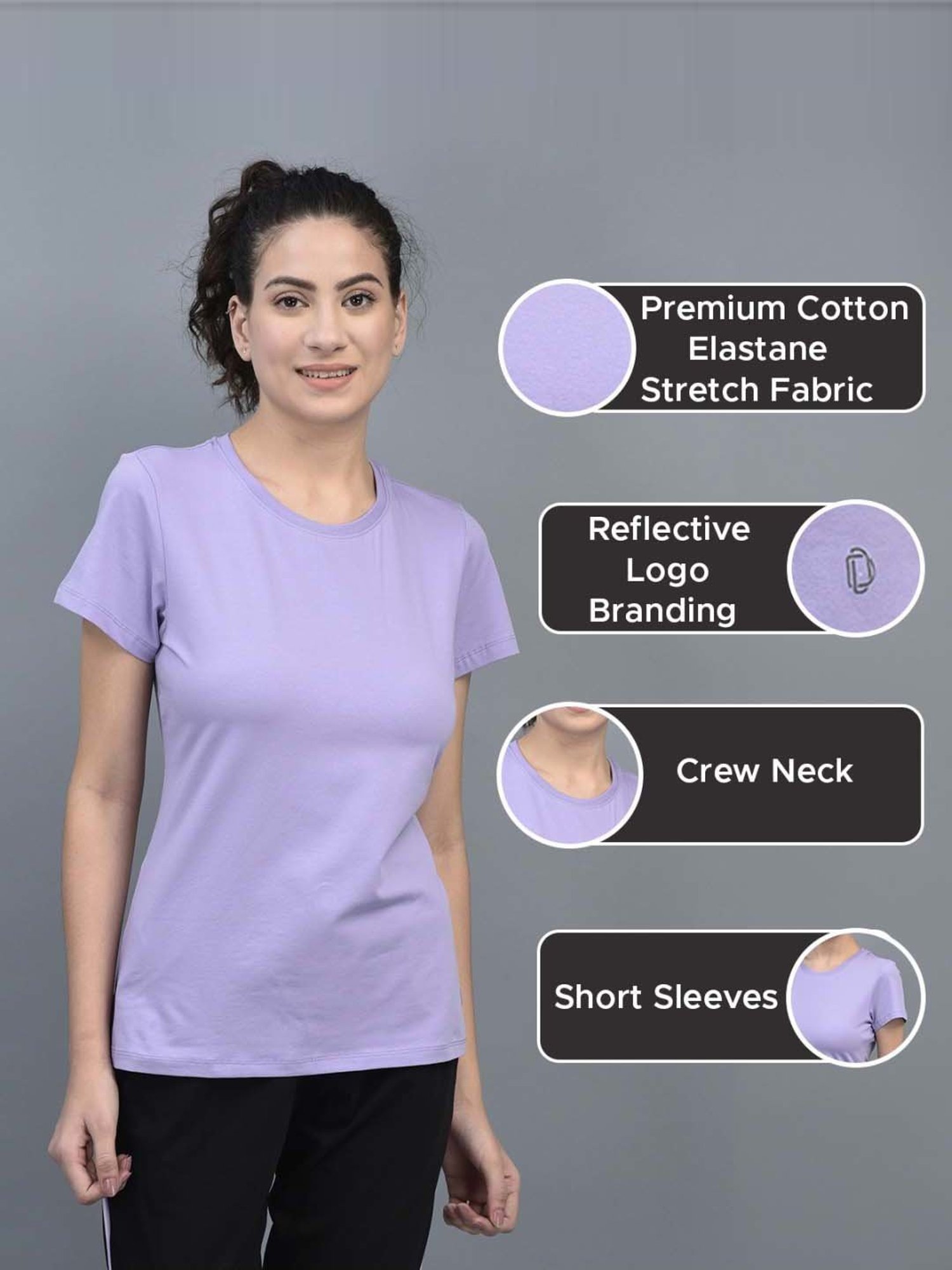 Dollar Green & Pink Cotton Sports T-Shirt - Pack Of 5