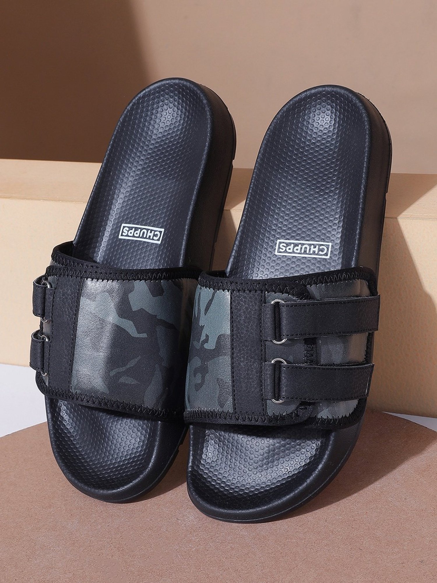 Chupps Men's Navy Slides