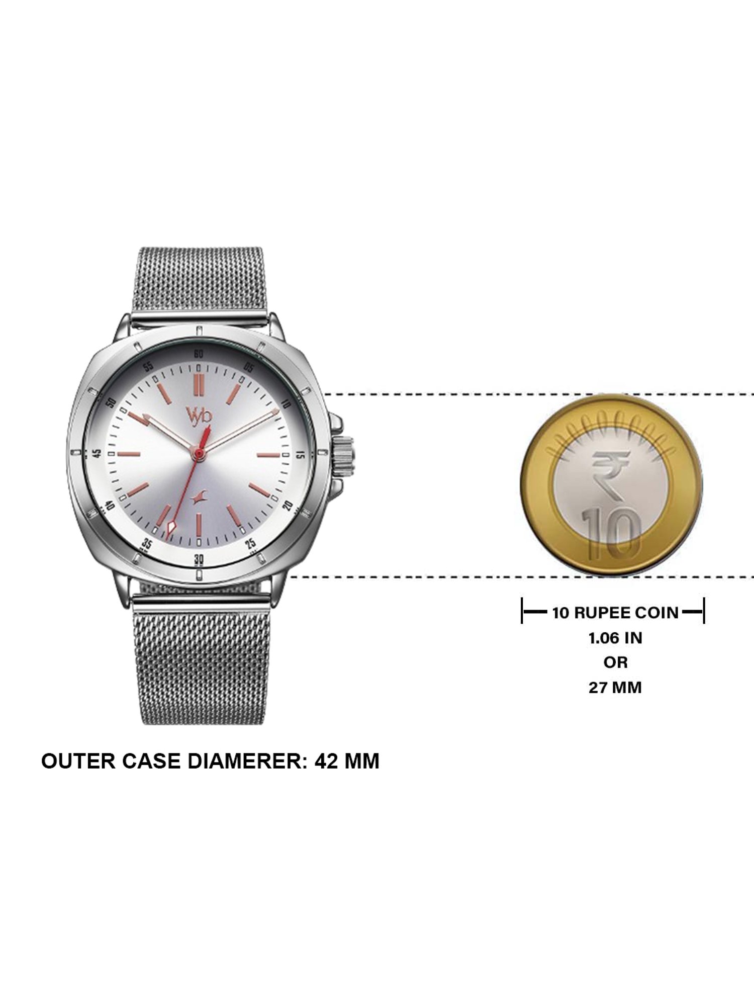 Fastrack Vyb 3.0 FV30014SM01W Analog Watch for Men