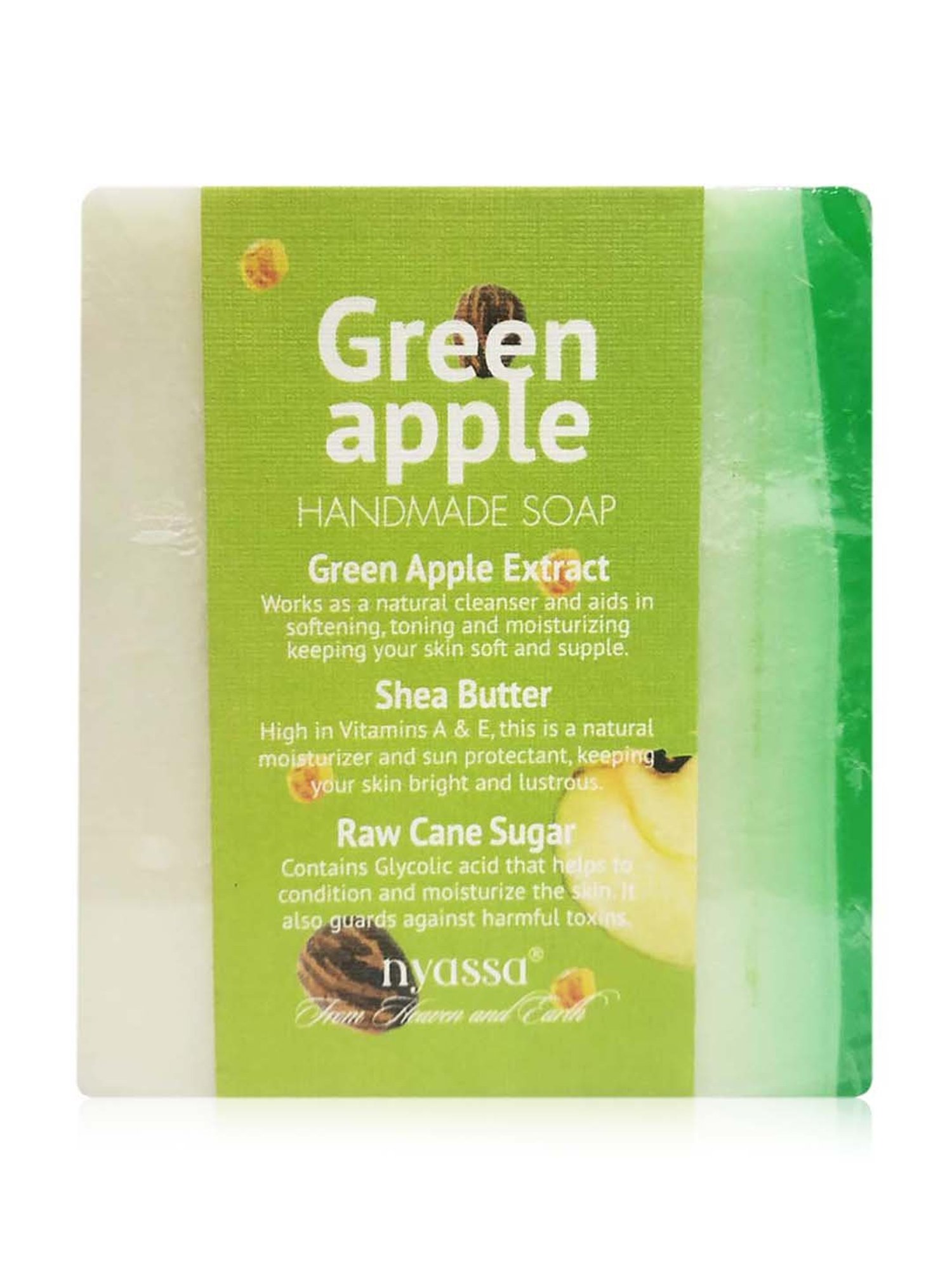 Nyassa Green Apple Handmade Sugar Soap - 150 gm