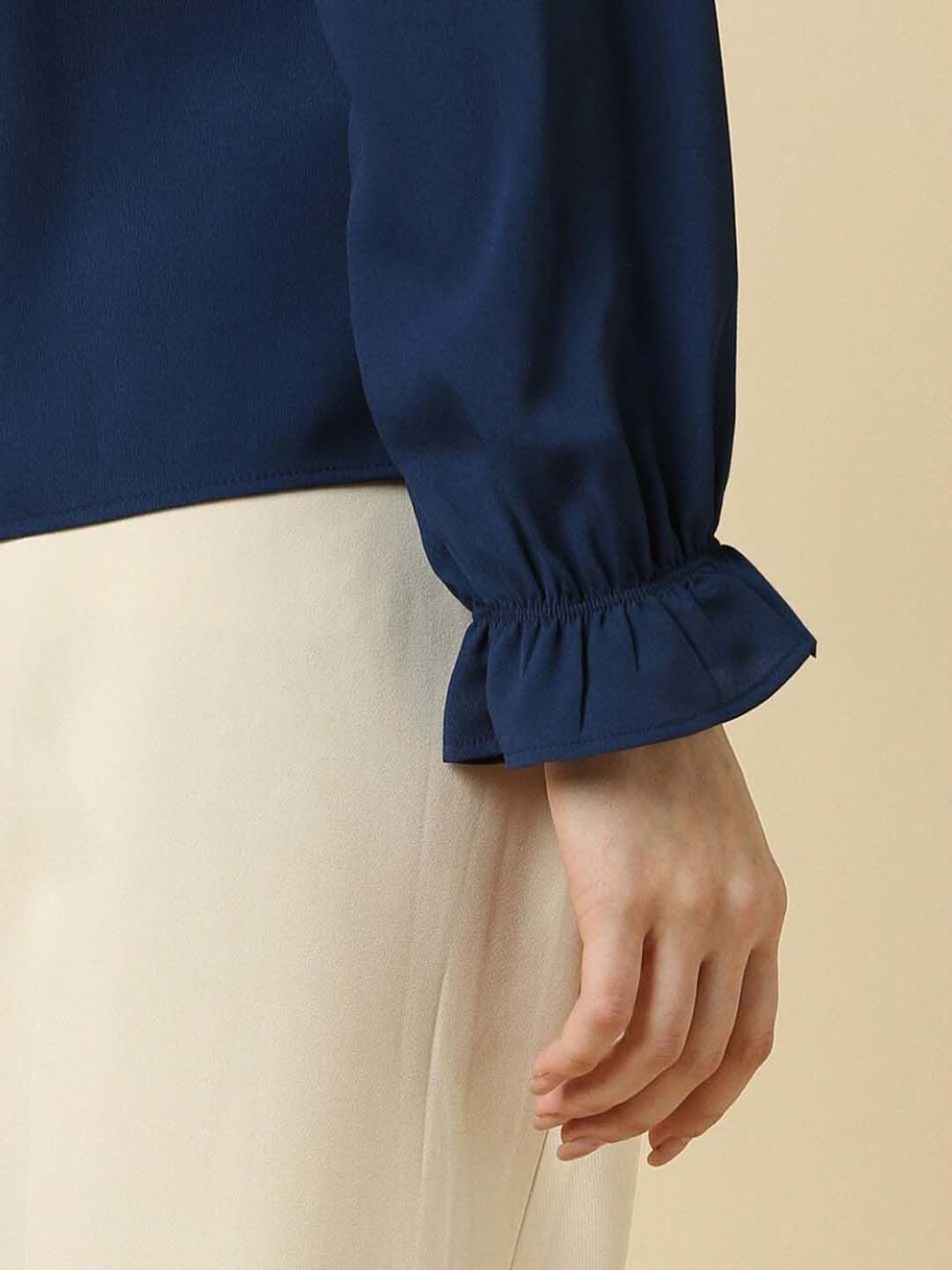 Allen Solly Navy Regular Fit Top