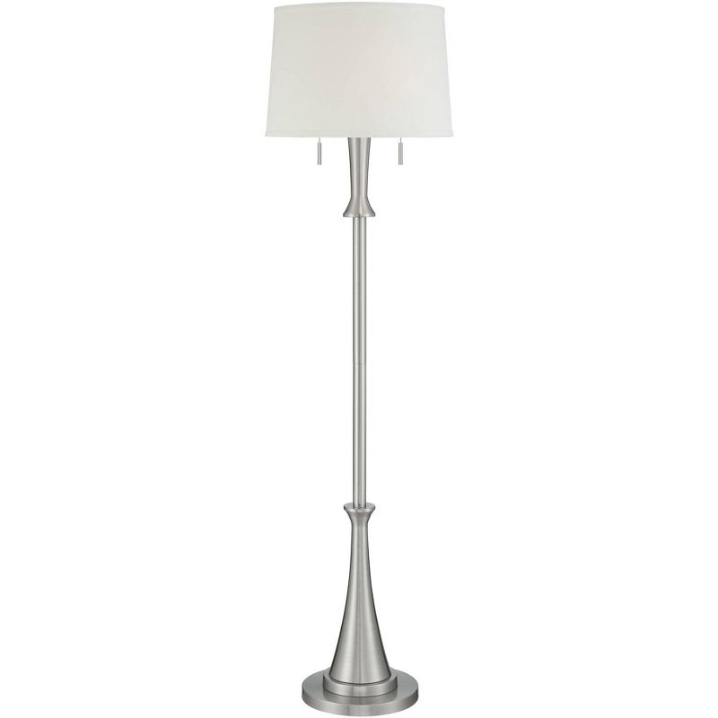 360 Lighting Karl Modern Brushed Nickel Floor Lamp