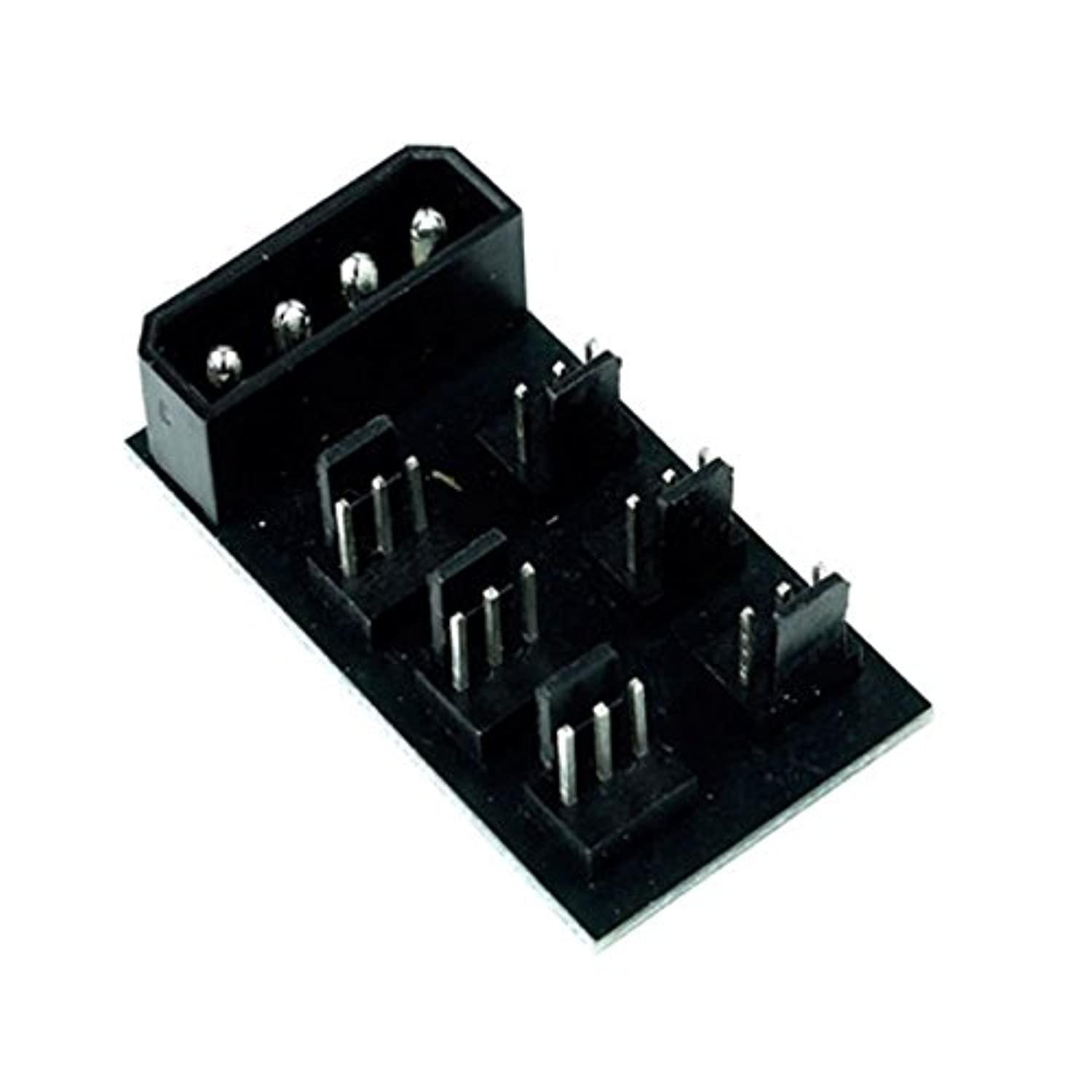 phobya splitter pcb, 4pin molex to 6x 3pin