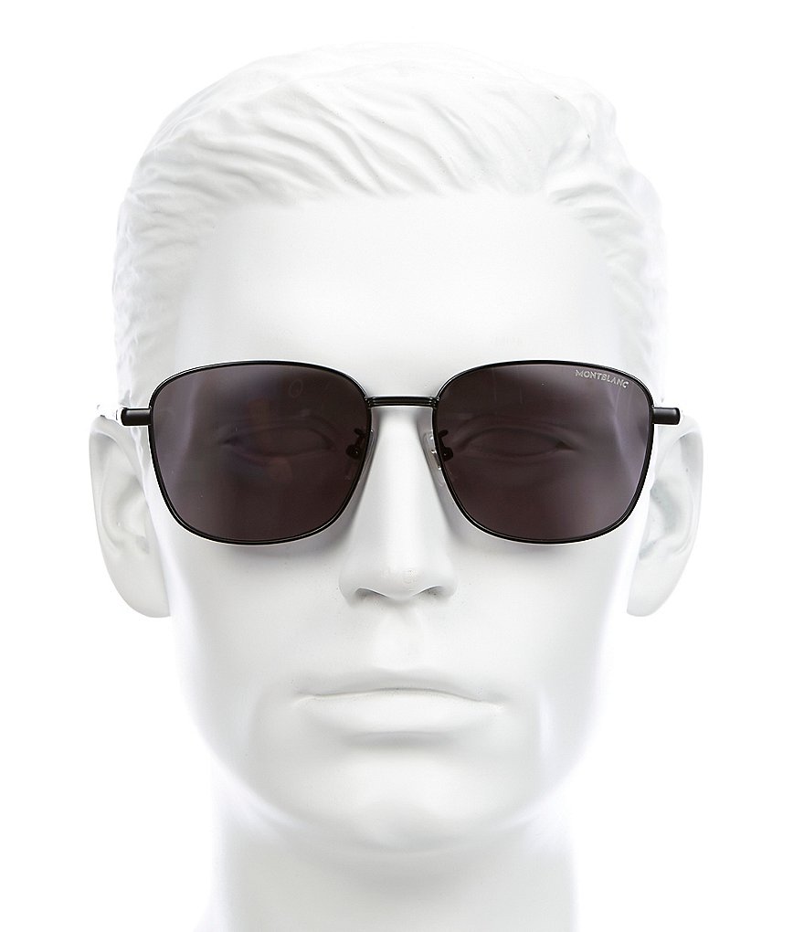 Montblanc Men's Square 58mm Sunglasses