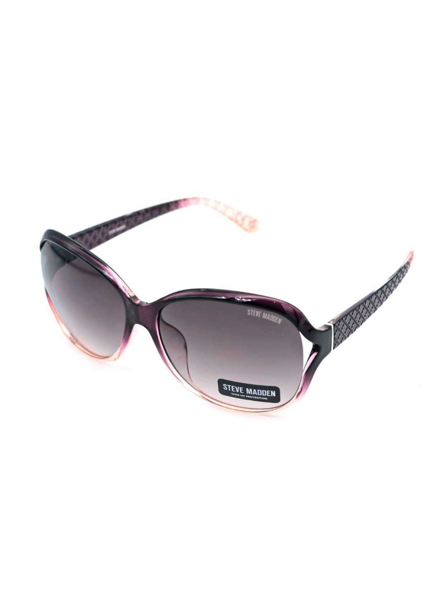 STEVE MADDEN Purple Oversize Irregular Sunglasses for Women