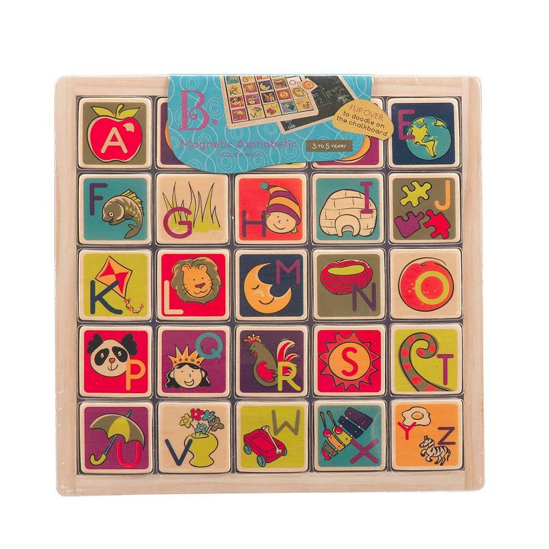 B. toys Wooden Alphabet Puzzle - Magnetic Alphabetic 26pc