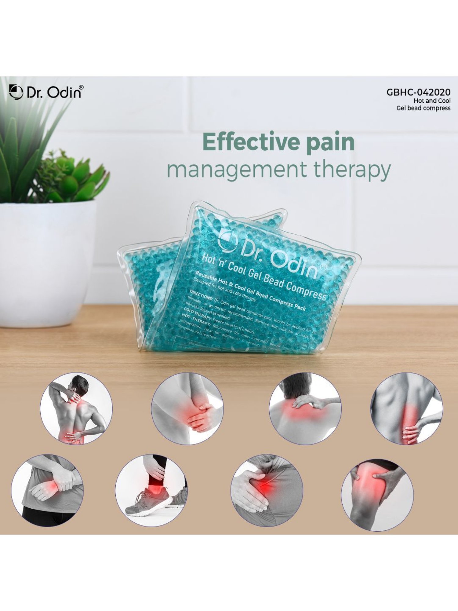 Dr. Odin Gel Bead Hot and Cool Pack (Blue)