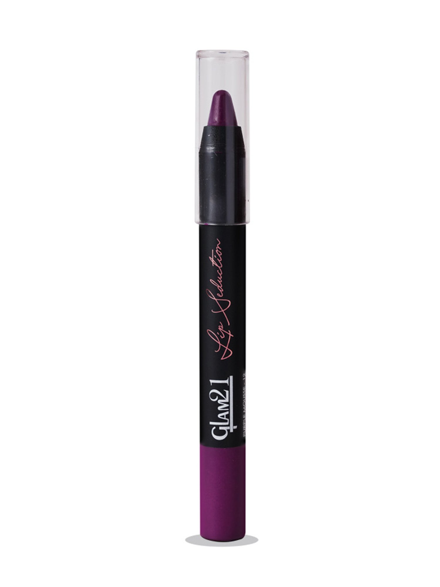 Glam21 Lip Seduction Crayon Lipstick 12 Purple Mousse - 2.8 gm