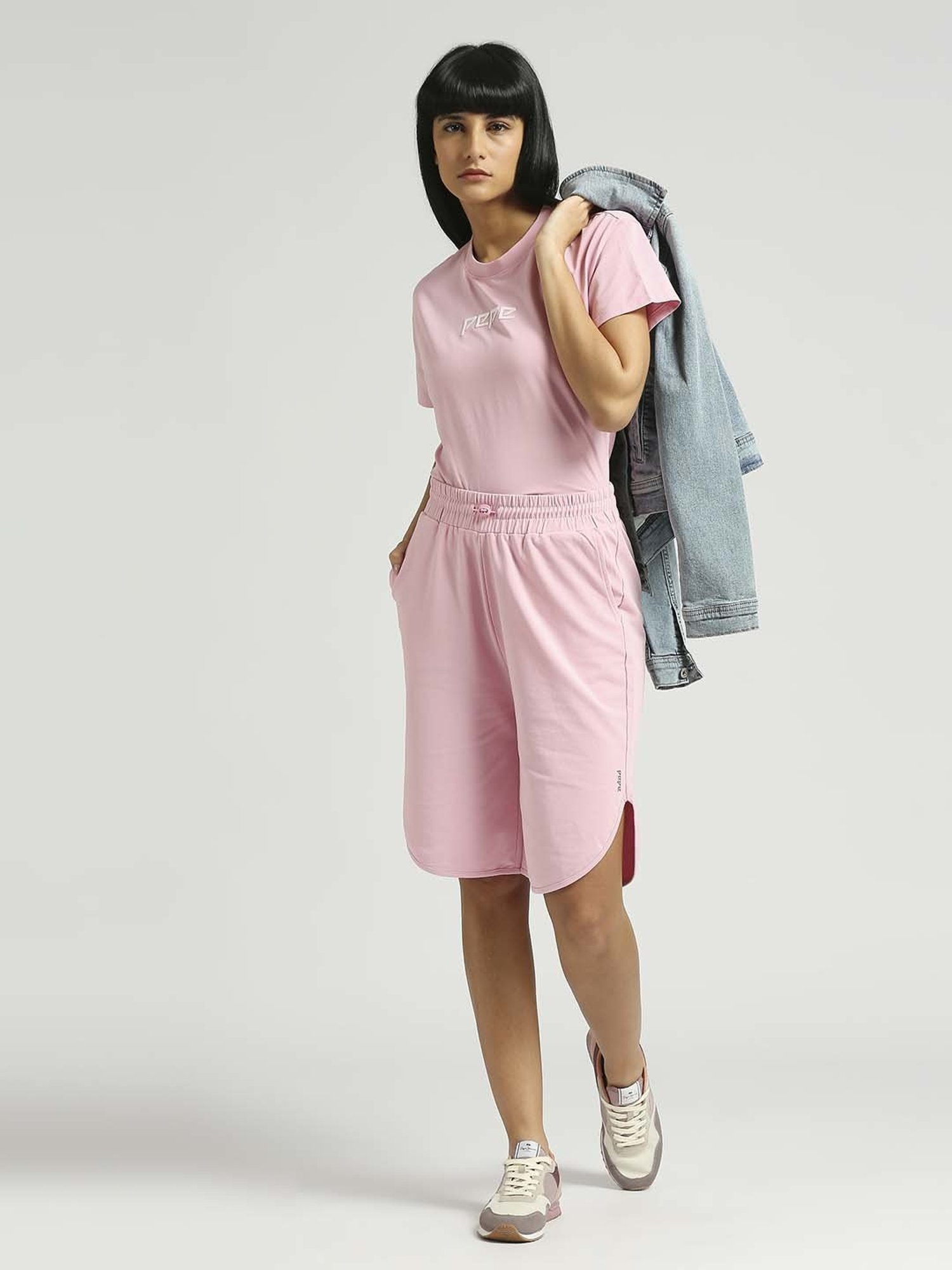 Pepe Jeans Pink Cotton Shorts