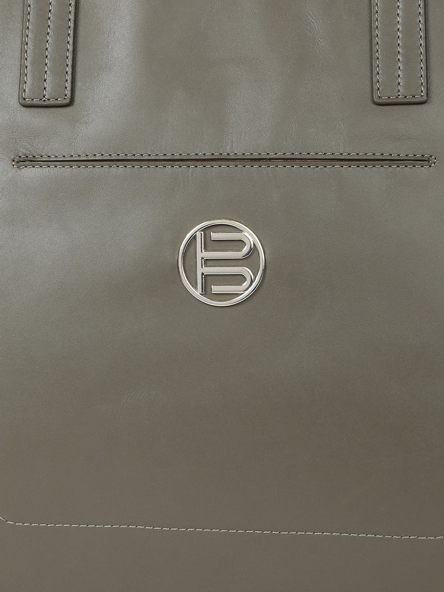 BAGATT Veneto Dark Green Solid Large Tote Handbag