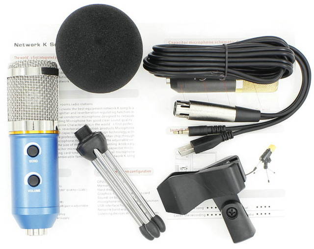 MK F200FL Condenser Microphone Studio Vocal Recording Microfono Profesionales Wired Stand USB Mic For PC Laptop Recording