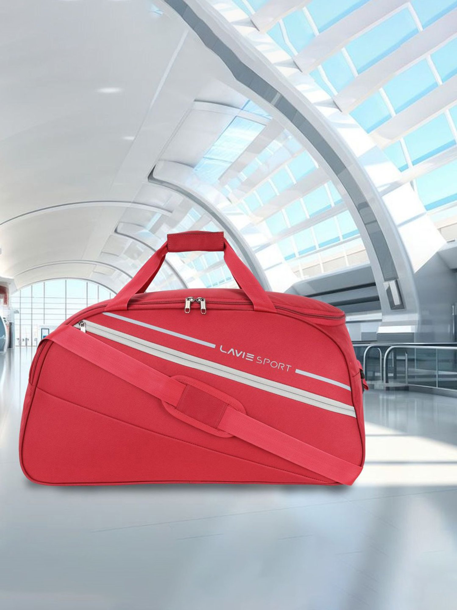 Lavie Sport Strato Medium 55 cms Duffle Bag  |  Duffle (Red)