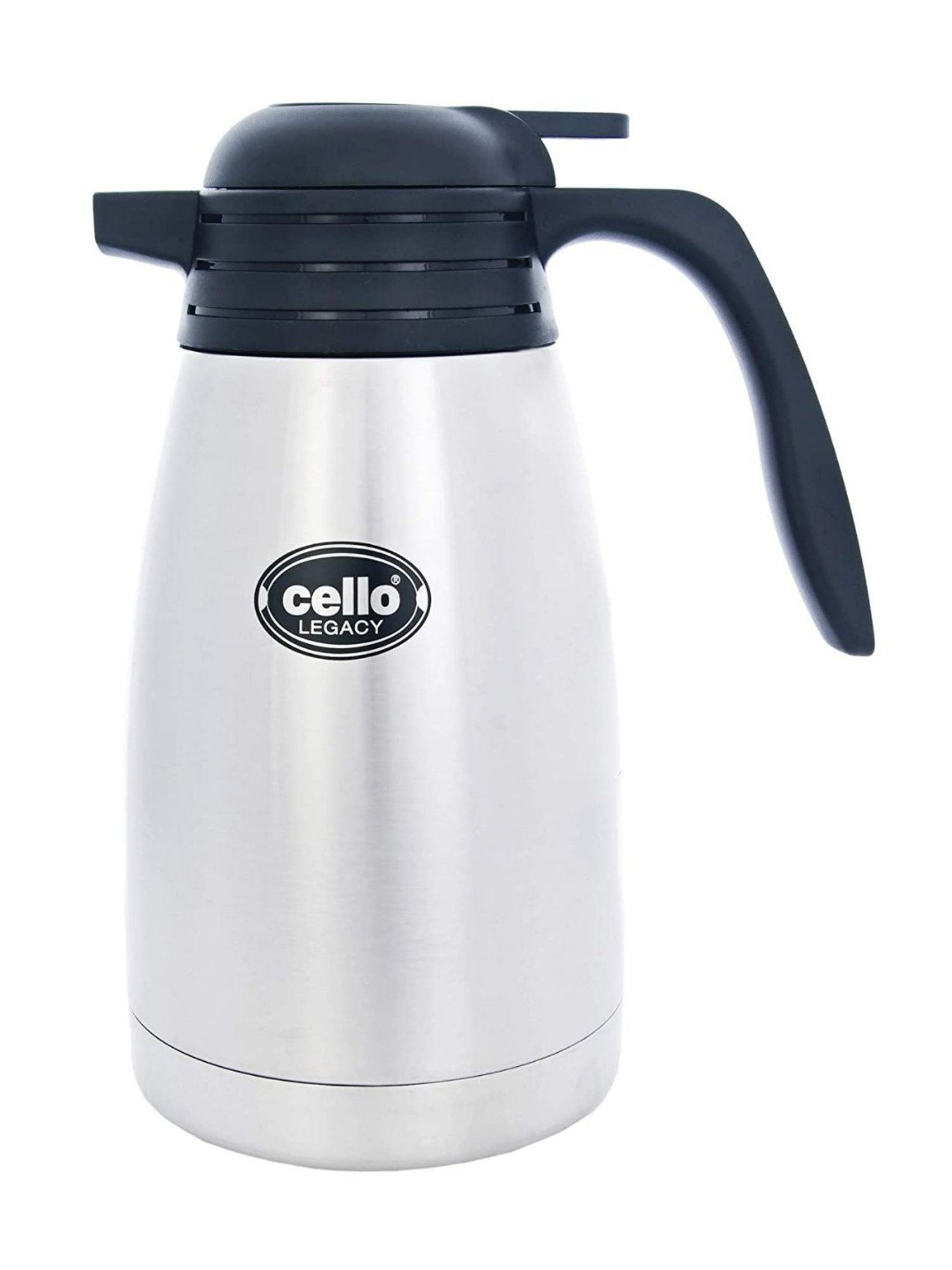 Cello Legacy Black Stainless Steel Flask (1.5L)