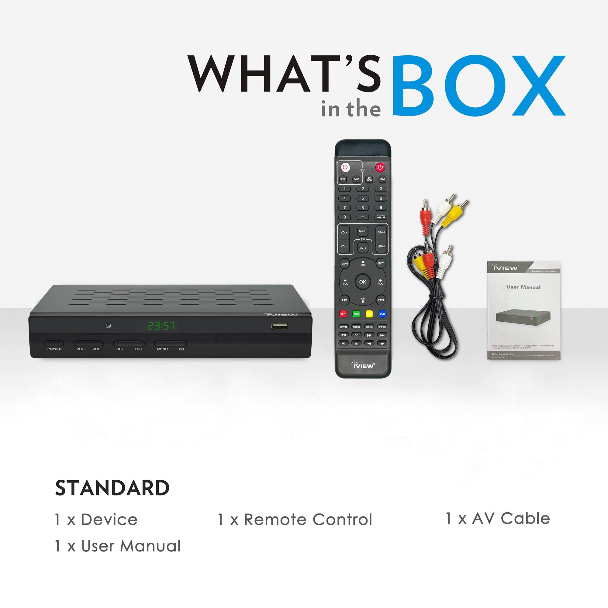 iView 3500STBIII Digital TV Converter Box with DVR