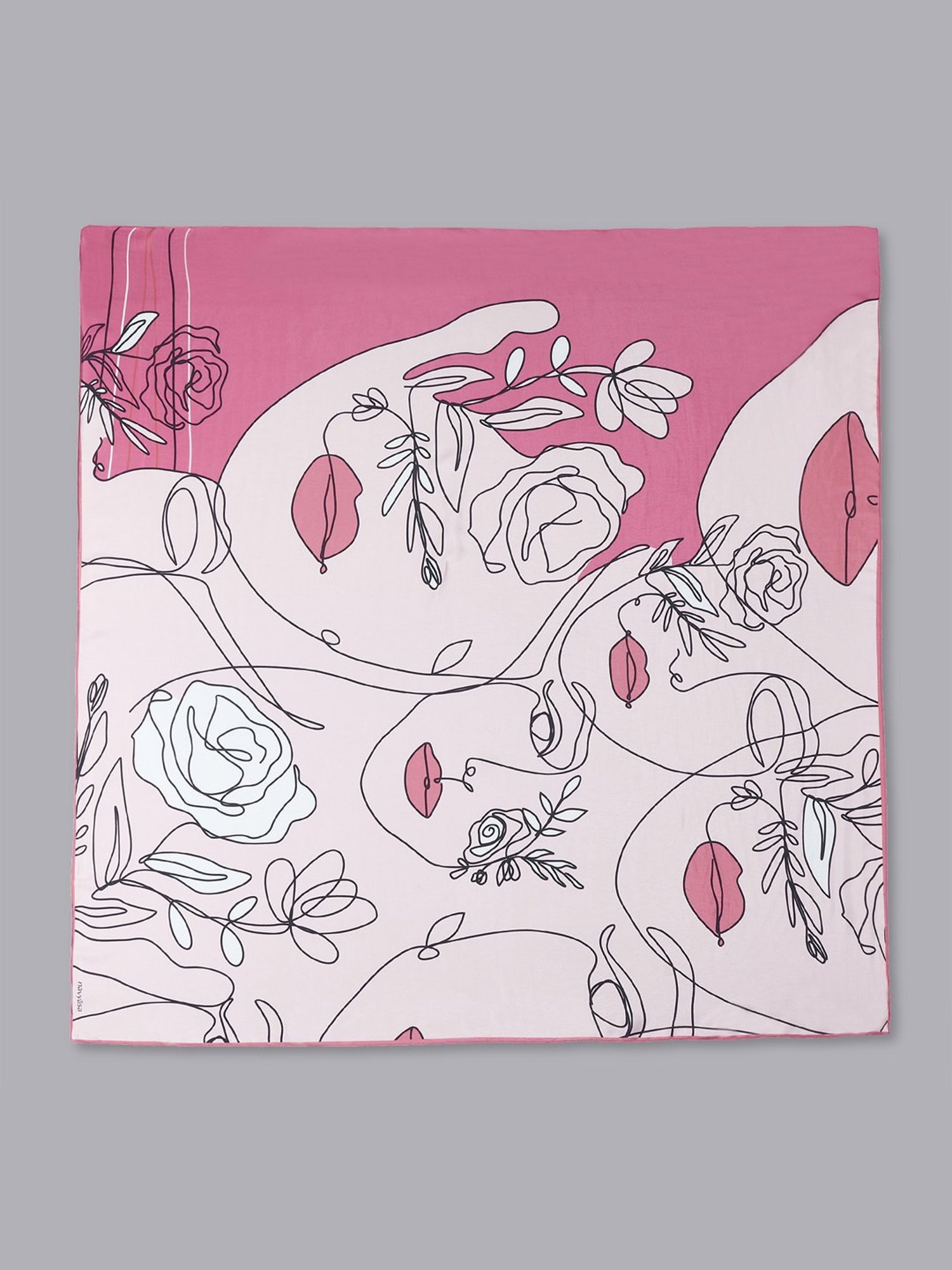 Navyasa by liva Pink Printed Scarf