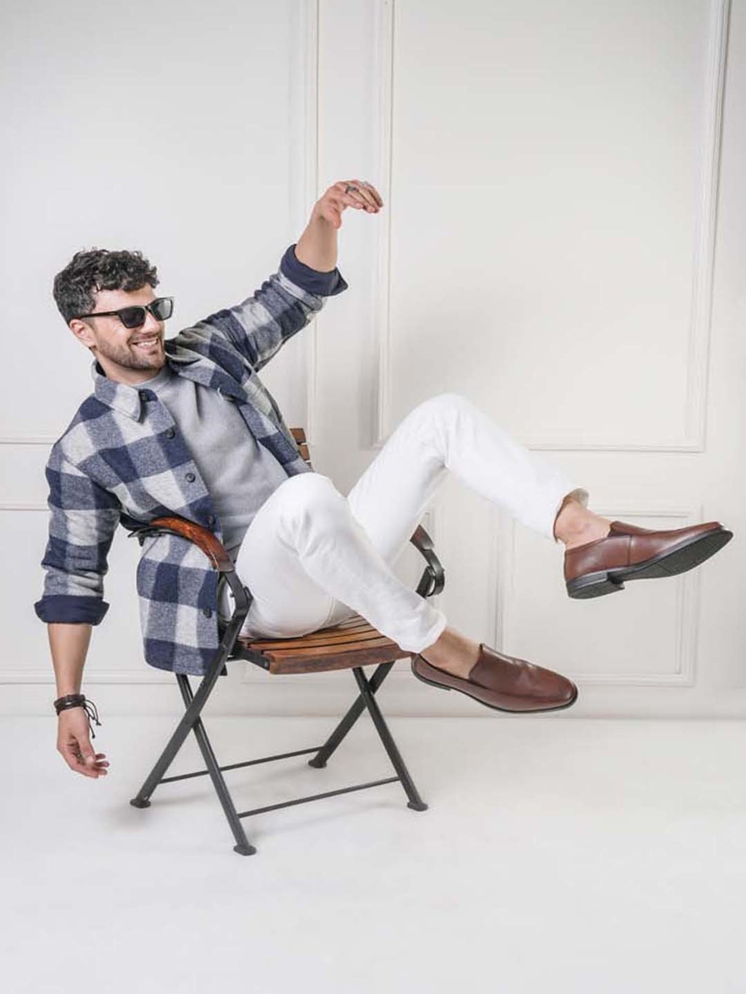 THOMAS CRICK Men's Teak Formal Loafers