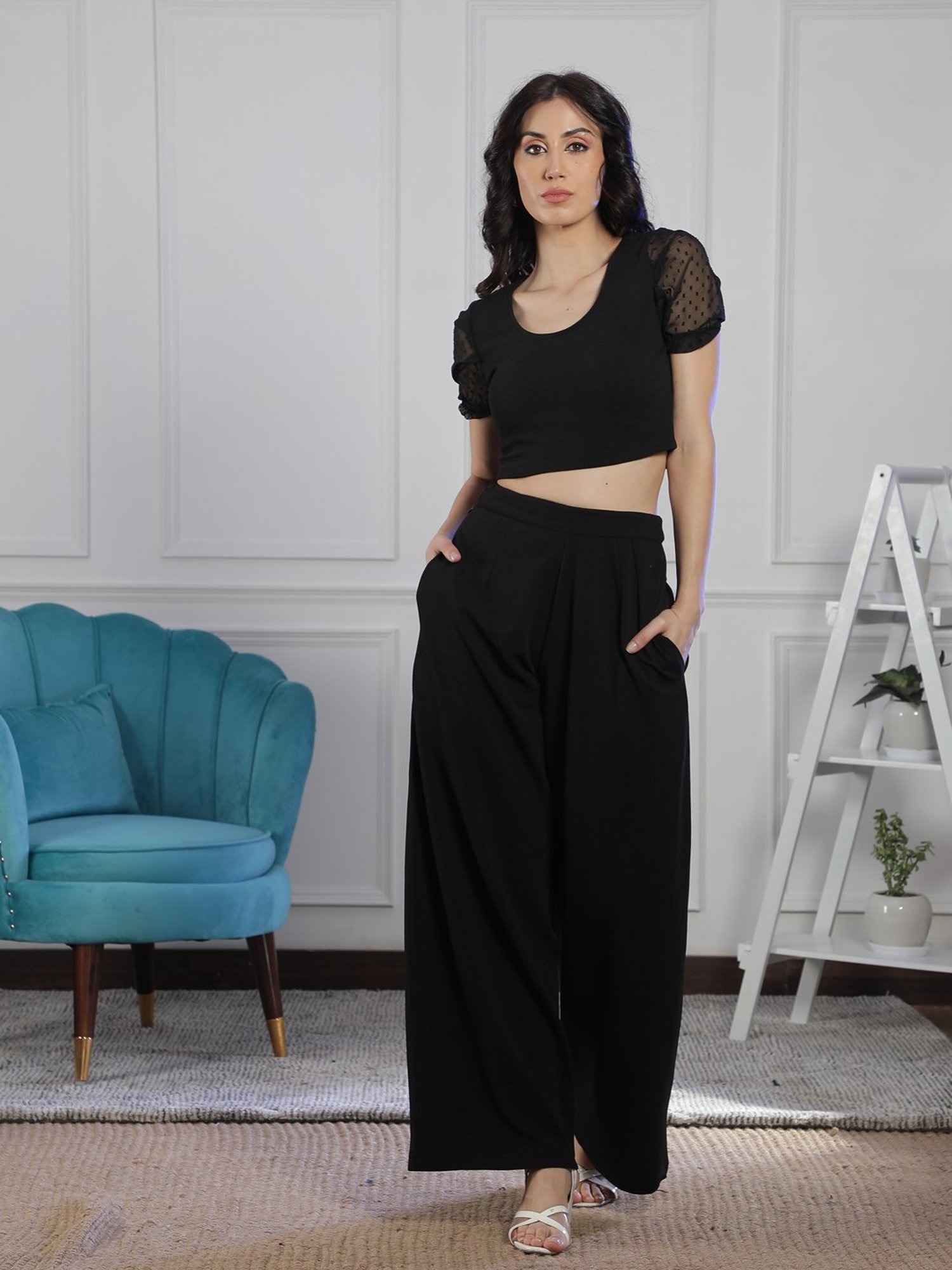 NEUDIS Black Maxi Co-Ord Set