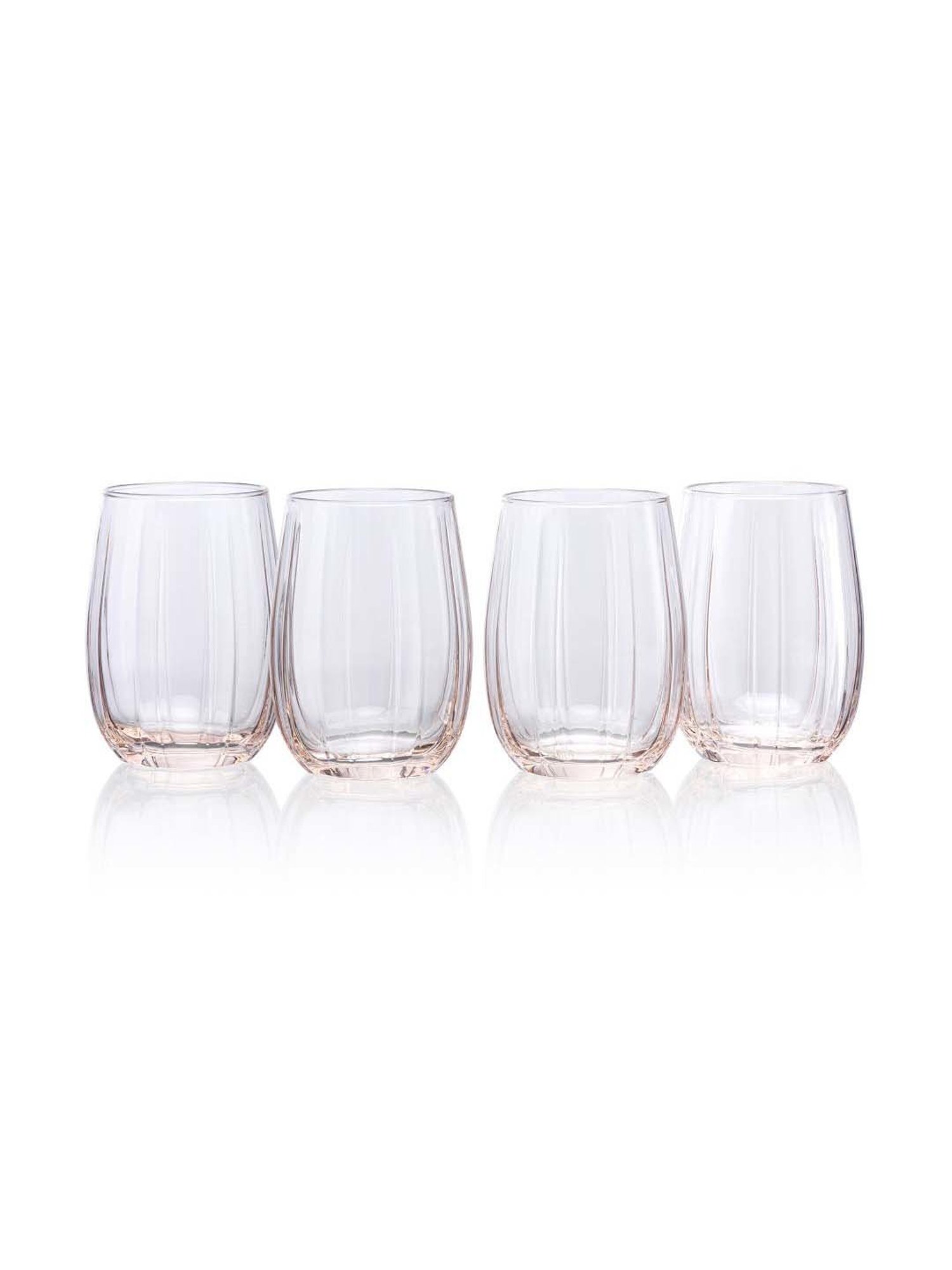 Pasabahce Pink Linka Whisky Glasses (0.38 L) - Set of 4