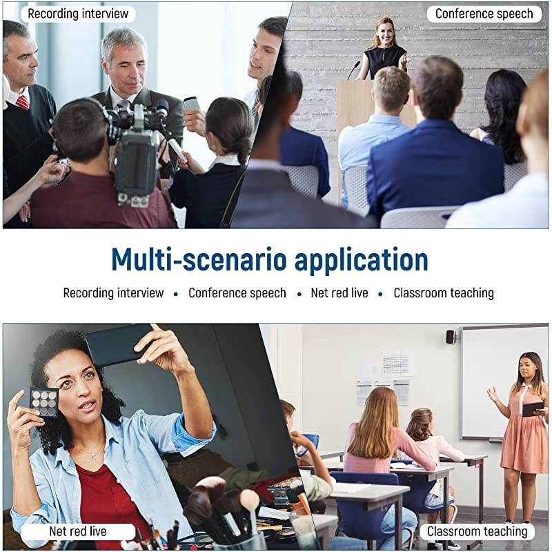 Microphone for iPhone Android Smartphone PC Computer 35mm Jack Condenser Lapel Mic Easy Clipon Recording Mic for YouTube Vlog Singing 19 Feet Cord