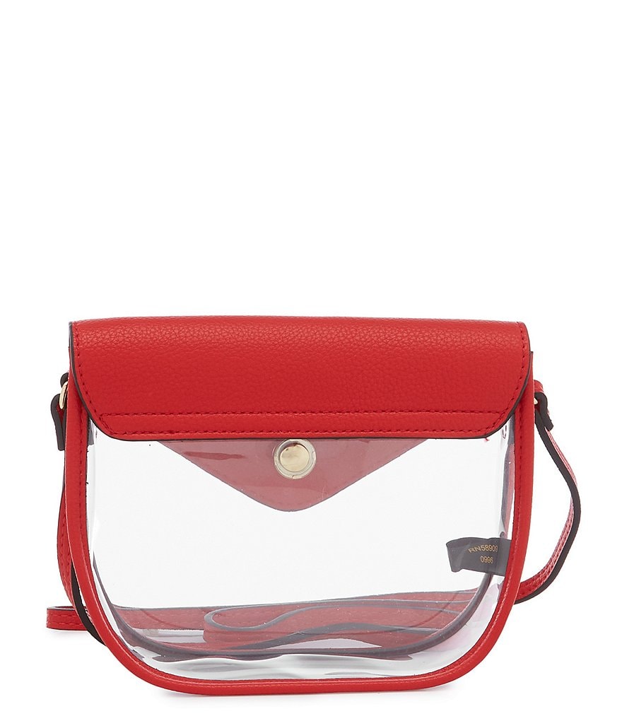 Kate Landry Saddle Clear Stadium Crossbody Bag