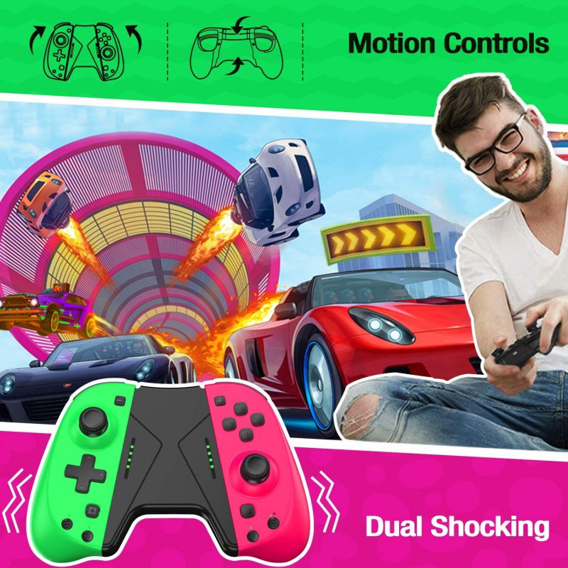 BEBONCOOL Joy Pad Controller for Nintendo Switch , Controllers for Nintendo Switch, Replacement for Joycon with Macro Button and Grip Stand